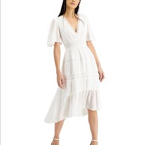 INC high low midi dress.